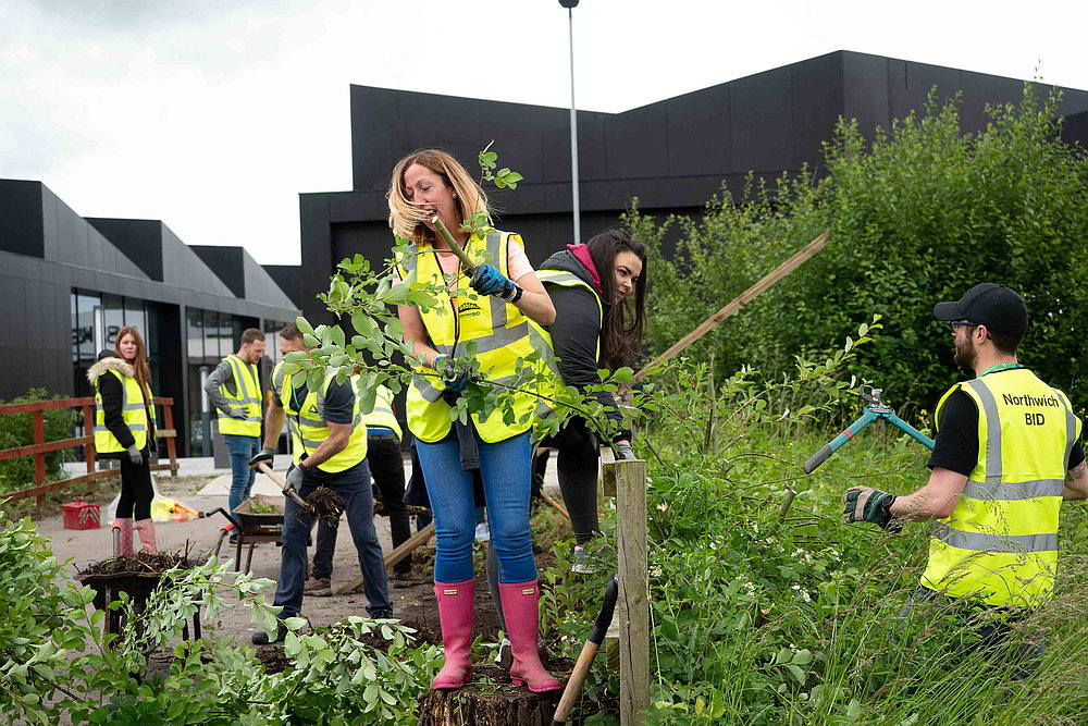 Northwich BID helps make the town greener and cleaner