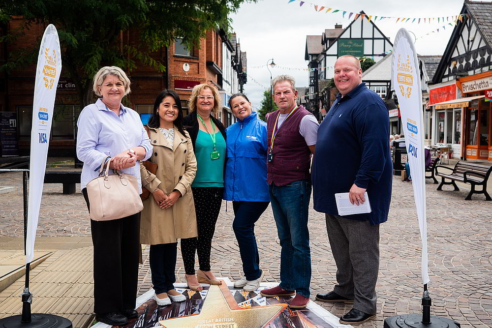 Judges from the Great British High Street awards visit Northwich