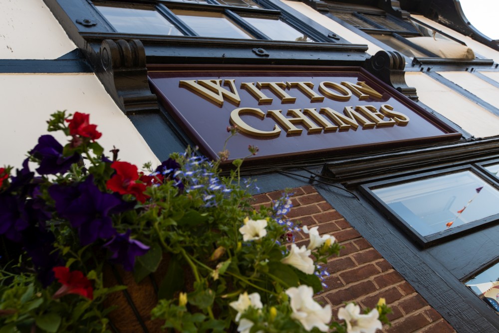 Witton Chimes Basket and signage